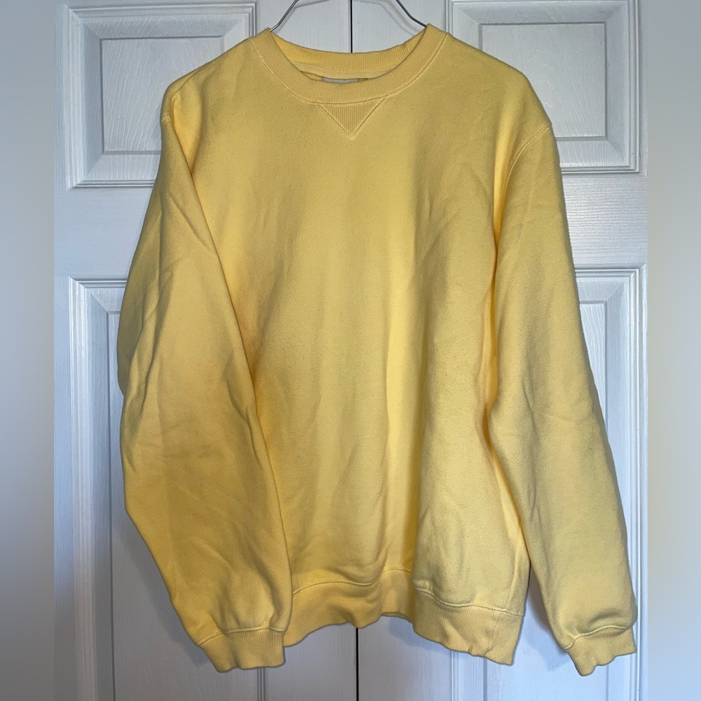 Yellow crew neck